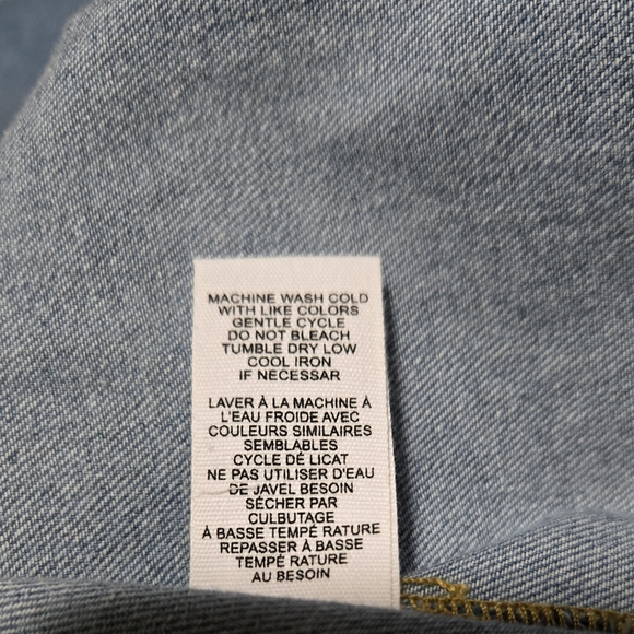 NWT, REPUBLIC Denim Lace-Up Pullover. Size M - Picture 5 of 9